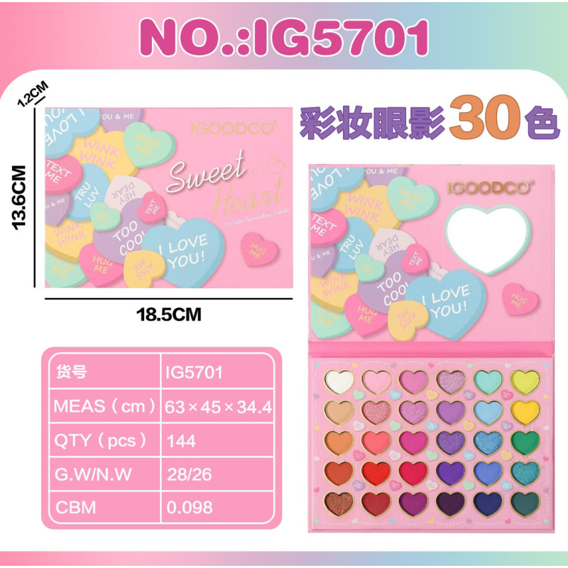 MEGA akių šešėliai makiažo rinkinys