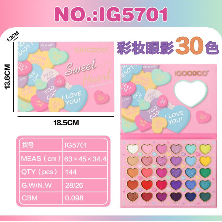 MEGA akių šešėliai makiažo rinkinys