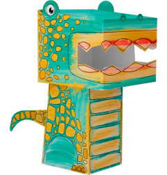 Spalvinamas 3D dinozauras tiranozauras