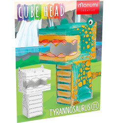 Spalvinamas 3D dinozauras tiranozauras