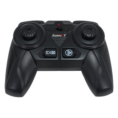 Raudonas R/C traktorius su žalia puspriekabe