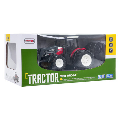 Traktorius ir buldozeris R/C 1:24 Raudonas