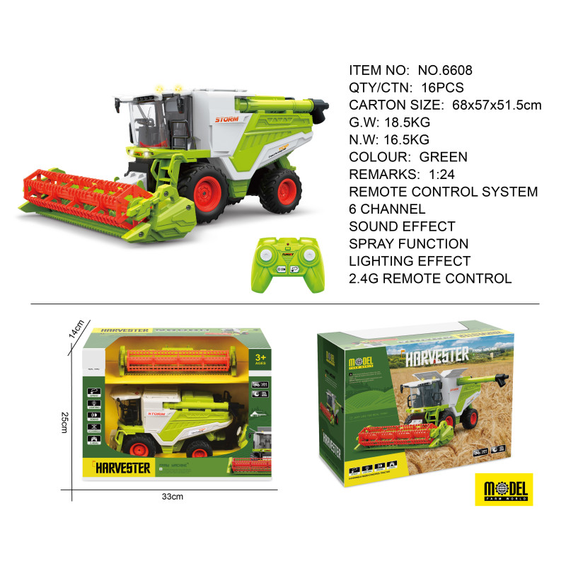 Harvester R/C 1:24 žalias