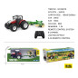 Traktorius + grėblys RC 1:24 Raudona