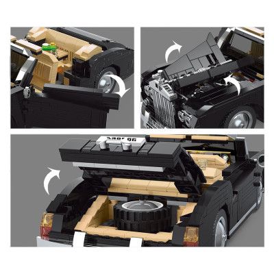 Mould King Konstruktorius "Retro" automobilis 1096 detalės