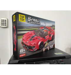 Raudonas R/C sportinių automobilių rinkinys