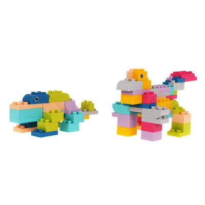 Minkštų kaladėlių rinkinys 126 vnt.