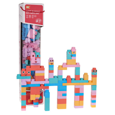 Minkštų kaladėlių rinkinys 100 vnt.