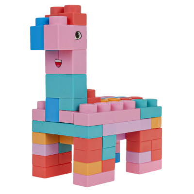 Minkštų kaladėlių rinkinys 100 vnt.