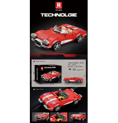 Automobilis Cabriolet Red 311 dalių kaladėlių rinkinys