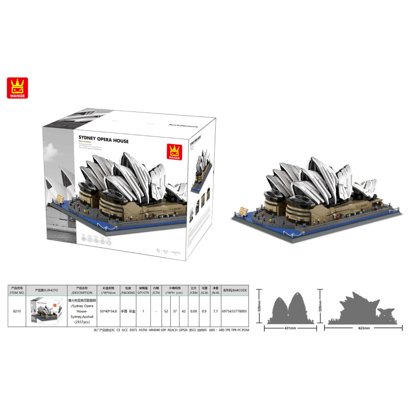 Konstruktorius "Sidnėjaus operos rūmai" 2937vnt.