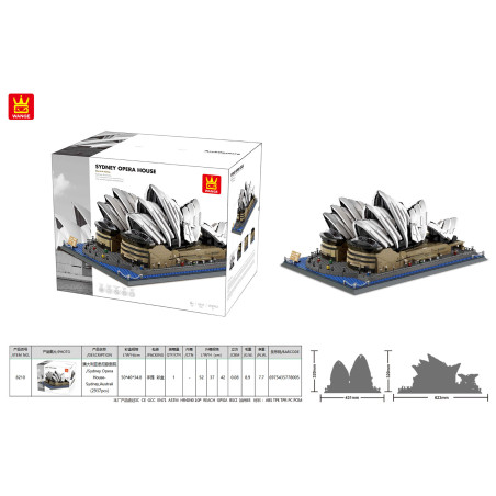 Konstruktorius "Sidnėjaus operos rūmai" 2937vnt.