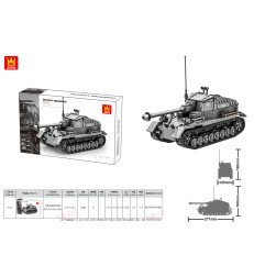 Pilkojo rezervuaro kaladėlių rinkinys 632 vnt.