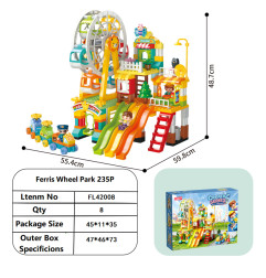 Atrakcionų parko statybiniai blokeliai 235vnt.