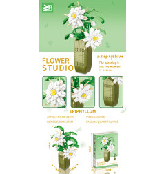 Baltų gėlių blokų rinkinys 571 vnt.