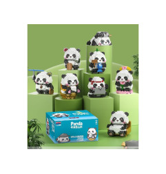 MEGA Panda kaladėlių rinkinys 9 figūrėlės