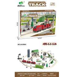 Miesto traukinys su šviesos ir garso funkcija 89 vnt.