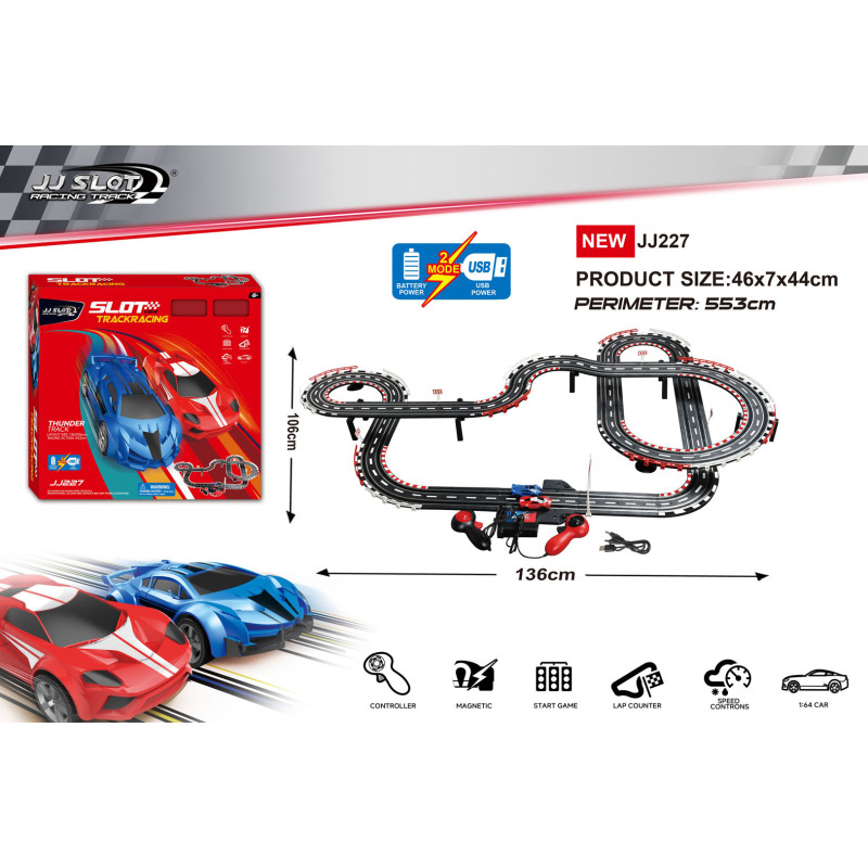 TRACK SPORT Automobilių lenktynių trasos ilgis 553 cm