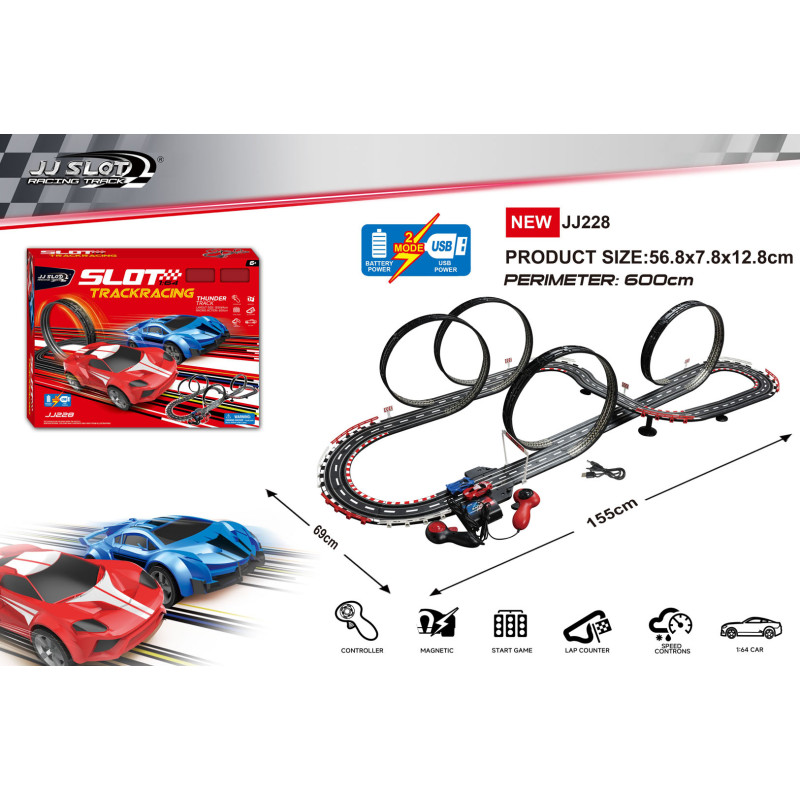 TRACK SPORT Automobilių lenktynių trasos ilgis 600 cm