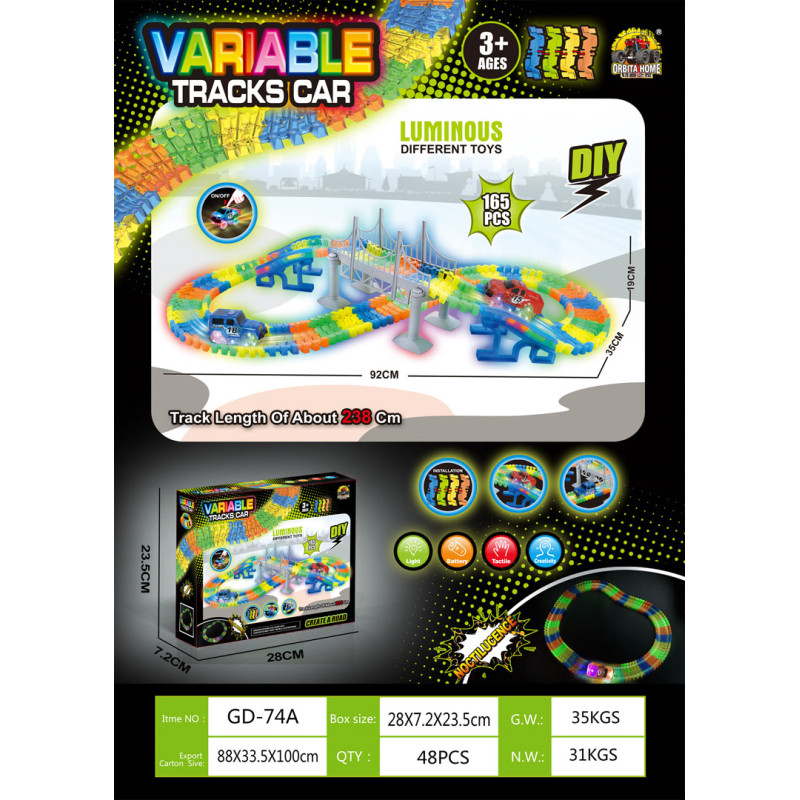 VARIABILUS 165 vnt. automobilių lenktynių trasa