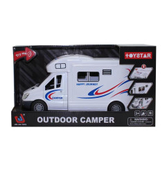 Baltas kemperis su šviesomis ir garso funkcija