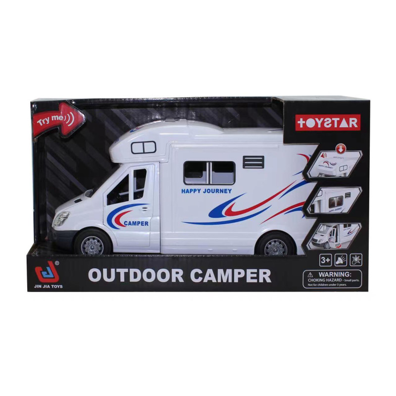 Baltas kemperis su šviesomis ir garso funkcija Baltas kemperis su šviesomis ir garso funkcija