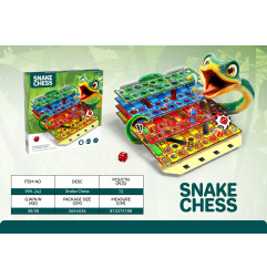 3D gyvatės kopėčių stalo žaidimas