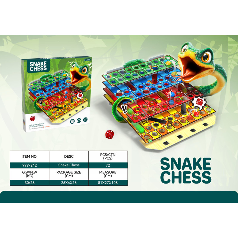 3D gyvatės kopėčių stalo žaidimas