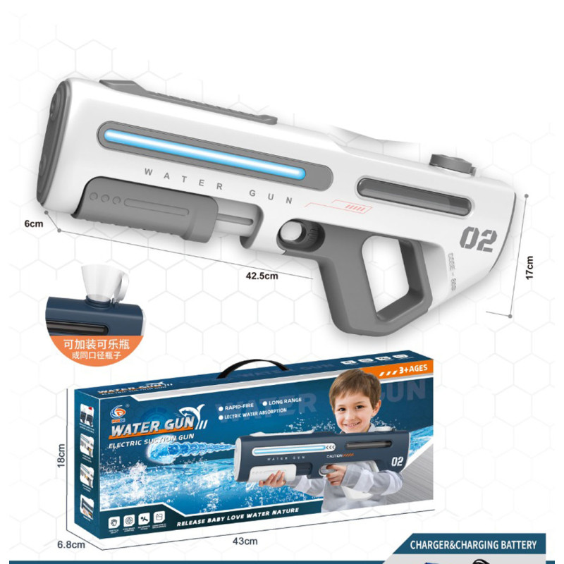 MEGA vandens pistoletas baltas