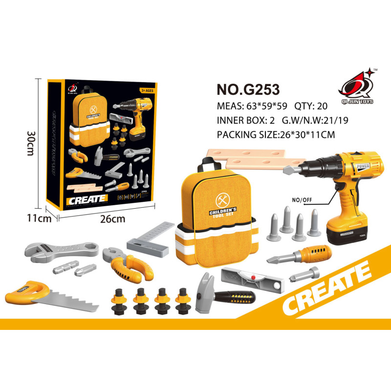 Mažojo meistro rinkinys Geltonas + kuprinė Mažojo meistro rinkinys Geltonas + kuprinė