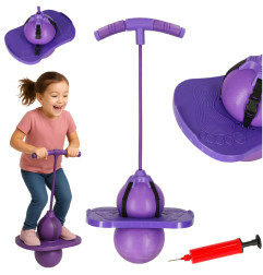 Vaikų pogo balansinis megztinis violetinės spalvos