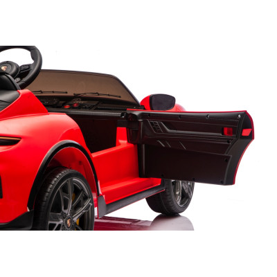 Vaikiškas elektromobilis Porsche Taycan Turbo S, Raudonas