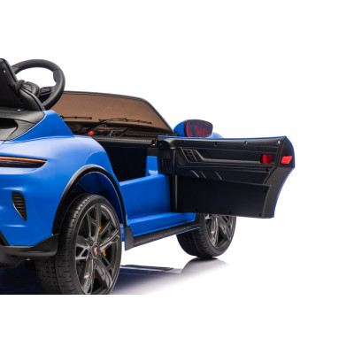 Vaikiškas elektromobilis Porsche Taycan Turbo S, Mėlynas