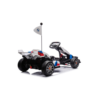 Vaikiškas elektrinis kartingas su drifto funkcija BMW, Baltas
