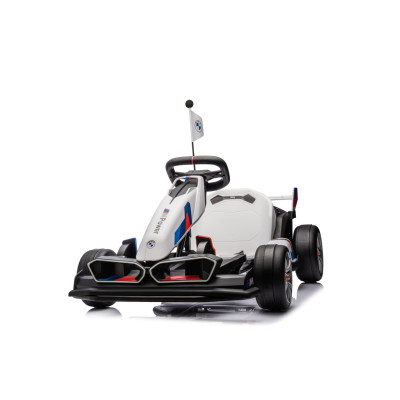 Vaikiškas elektrinis kartingas su drifto funkcija BMW, Baltas