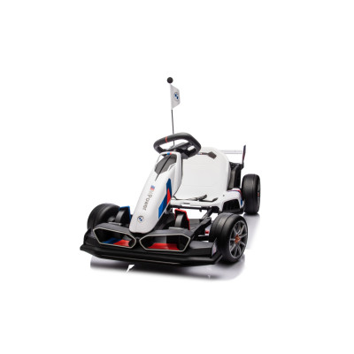 Vaikiškas elektrinis kartingas su drifto funkcija BMW, Baltas