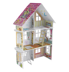 3D House XXL coloring book