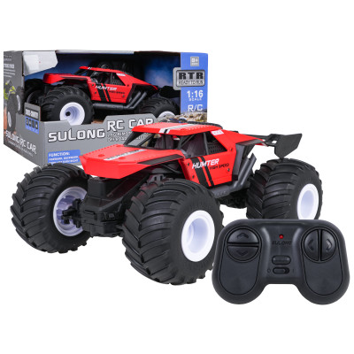 RC valdomas vikšrinis automobilis 1:16 HUNTER Red