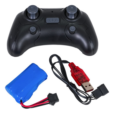 RC valdoma vandens valtis su foniniu apšvietimu mėlyna