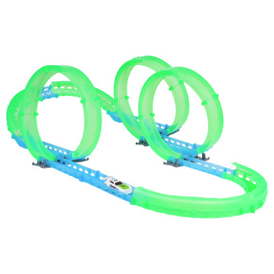 Tamsoje šviečianti lenktynių trasa 38vnt.