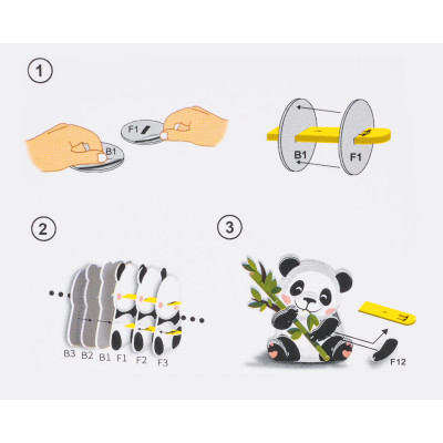 3D dėlionė Panda