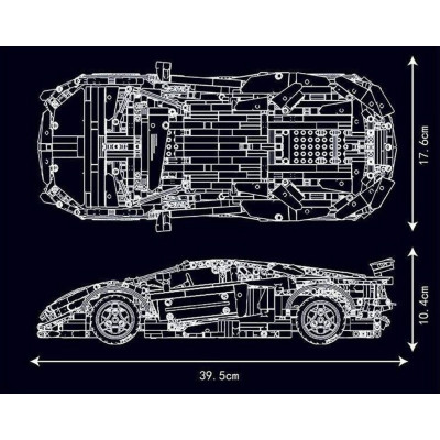 Mould King konstruktorius automobilis 1620 detalių