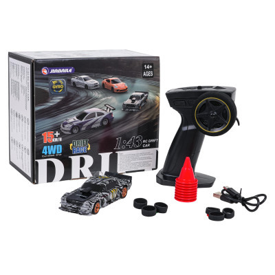 R/C drifto automobilis 1:43 žalias + priedai