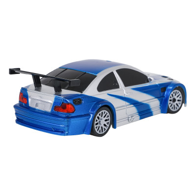 R/C drifto automobilis 1:43 mėlynas + priedai