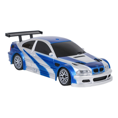 R/C drifto automobilis 1:43 mėlynas + priedai