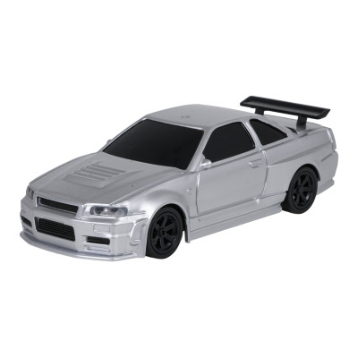 R/C drifto automobilis 1:43 baltos spalvos + priedai