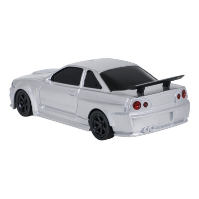 R/C drifto automobilis 1:43 baltos spalvos + priedai