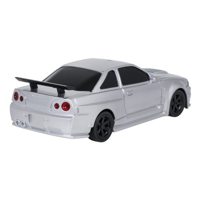 R/C drifto automobilis 1:43 baltos spalvos + priedai