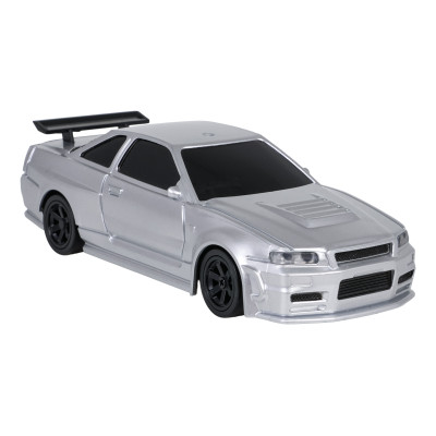 R/C drifto automobilis 1:43 baltos spalvos + priedai