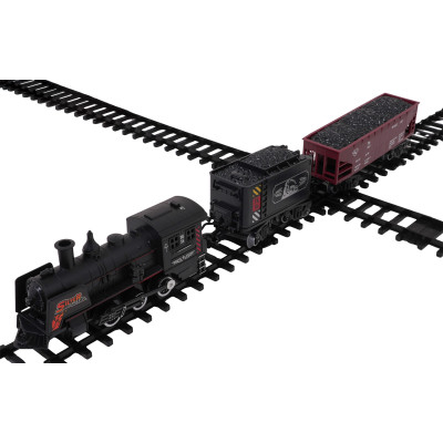 Traukinys su dūmų, šviesų ir garso funkcijomis